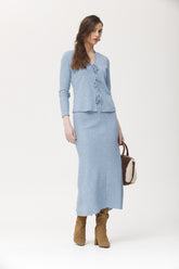 Falda Farda1 punto de canalé melange